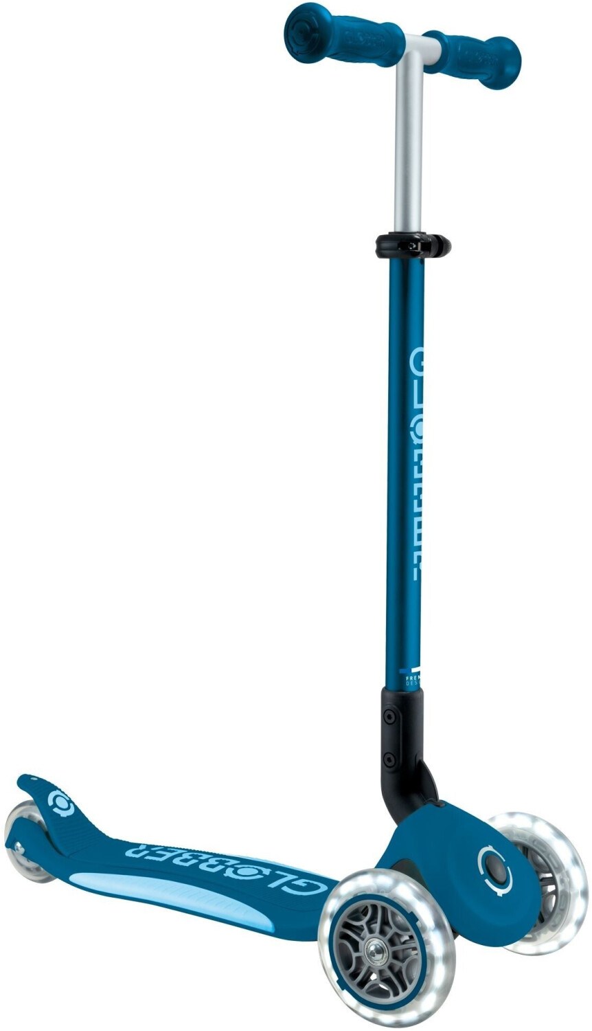 Globber Primo Foldable Plus Lights V2 bleu pétrole