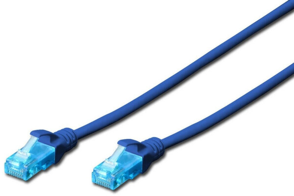 Digitus CAT 5E U/UTP Patchkabel 0,5m blau, Bild 2