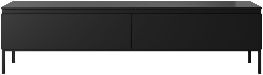 Selsey TV cabinet Bemmi - lowboard, black, 175 cm