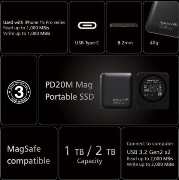 Team PD20M Mag Portable SSD, Bild 7