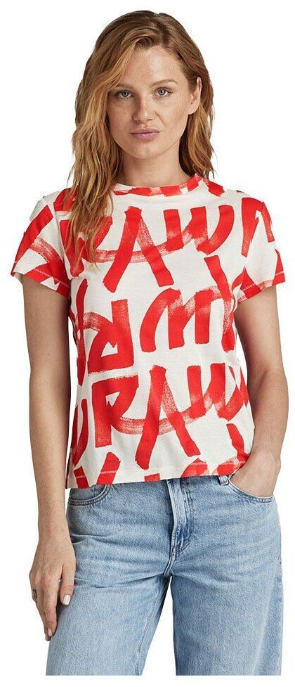 G-Star Calligraphy Ao Short Sleeve T-shirt (D24500-C565) orange