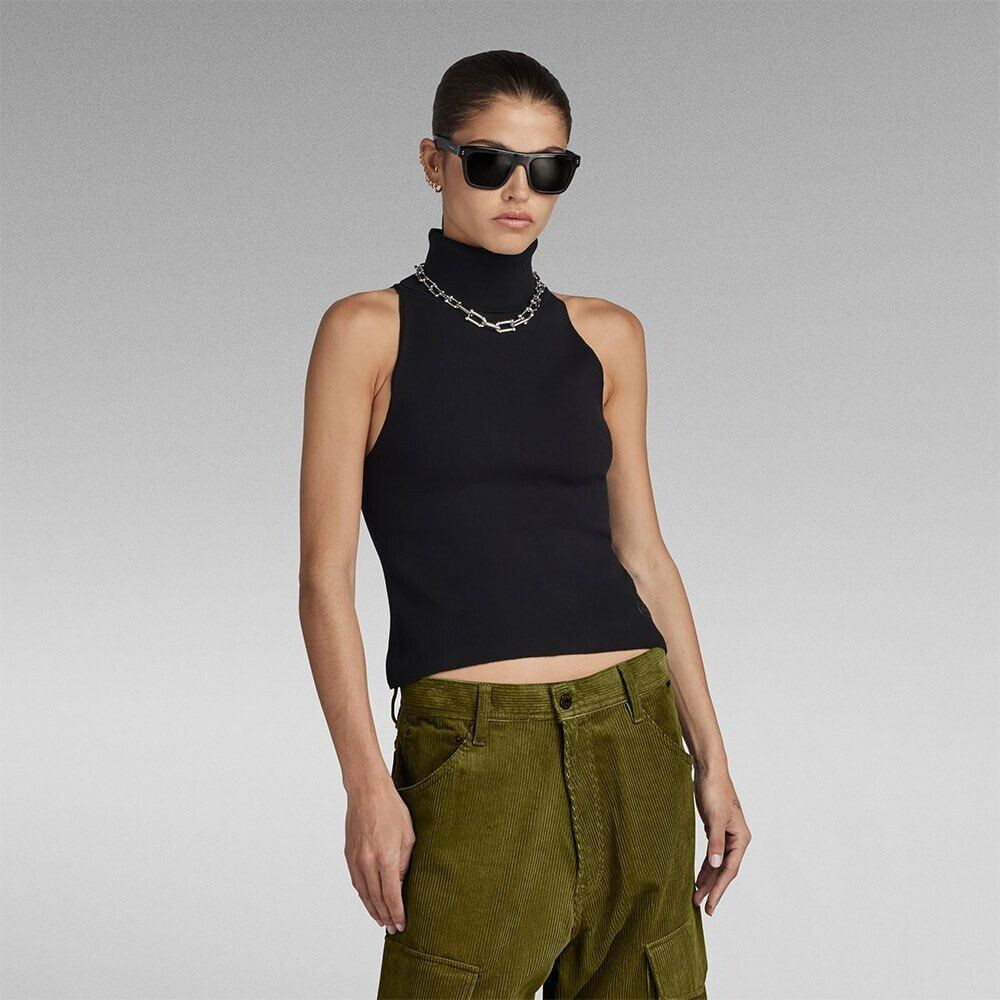 G-Star Short Sleeve High Neck T-shirt (D24007-D487) green