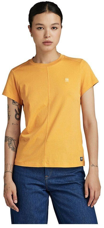 G-Star Front Seam Short Sleeve T-shirt (D24499-4107) yellow