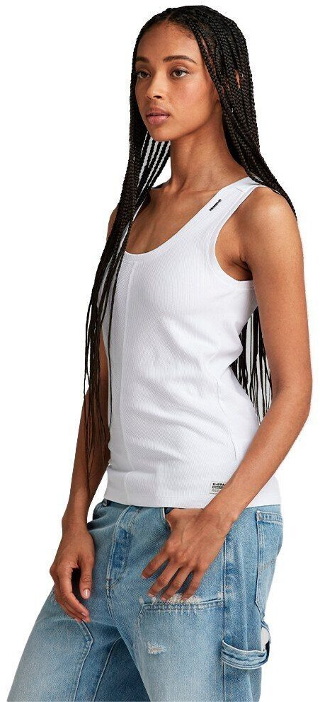 G-Star Front Seam Sleeveless T-shirt (D24521-D275) white