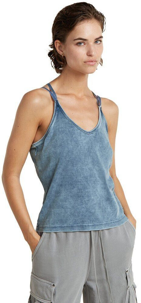 G Star Indigo Spaghetti Strap Sleeveless T shirt D24518 D643 blue ab 19 99 Preisvergleich bei idealo