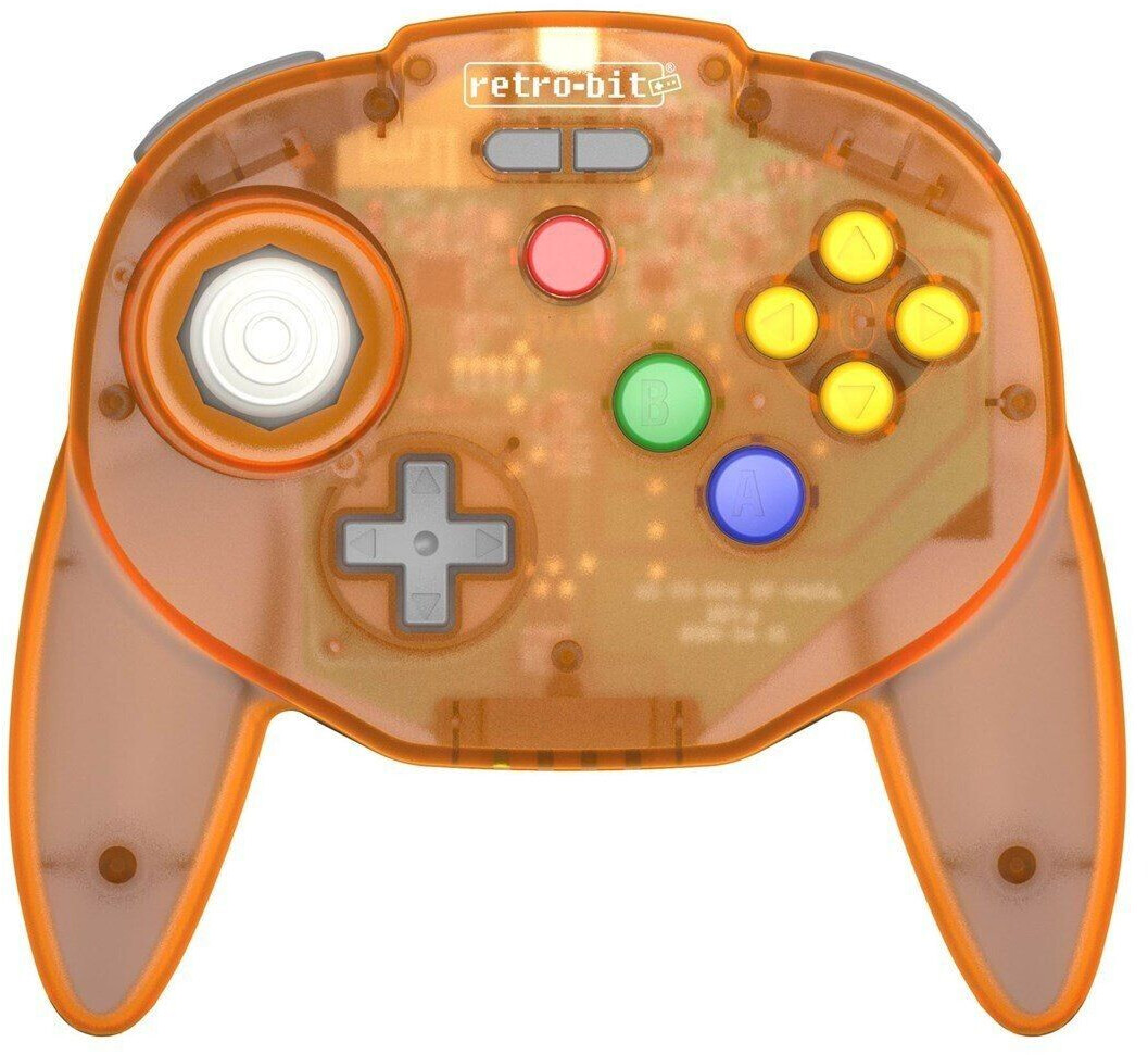 Retro Bit Tribute64 Wireless Controller Nintendo Switch Orange Hawk