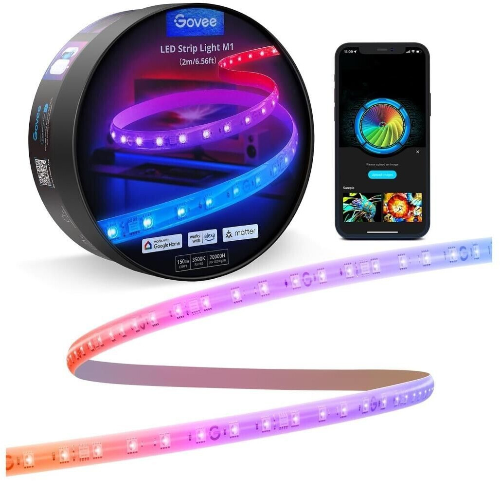 Govee LED Strip Light RGBICW+ WiFi 2m (H61E03D1)