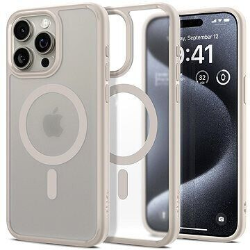 Spigen Ultra Hybrid MagSafe Frost Natural Titanium iPhone 15 Pro