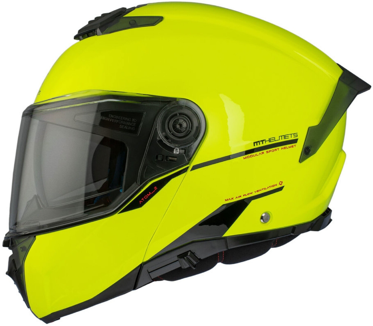 MT Helmets Atom 2 SV Solid A3 Matt Yellow