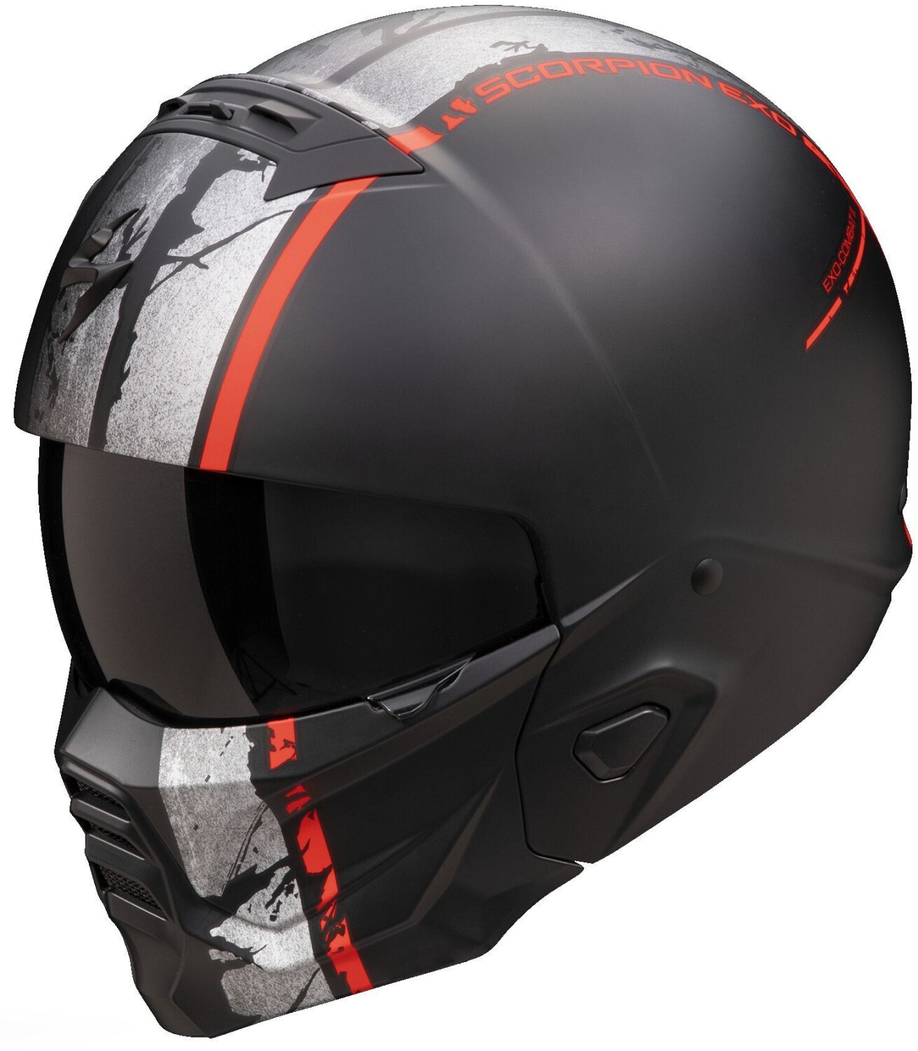 Scorpion EXO-Combat II Lord Matt black/red