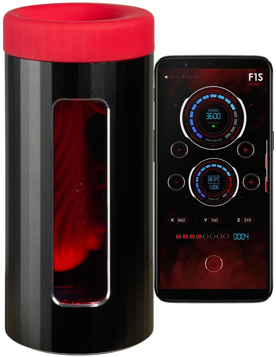 Lelo F1S V3 XL Pleasure Console Masturbator red