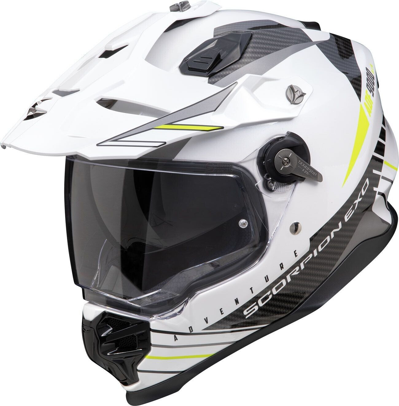 Scorpion ADF-9000 Air Feat blanc/noir/jaune fluo
