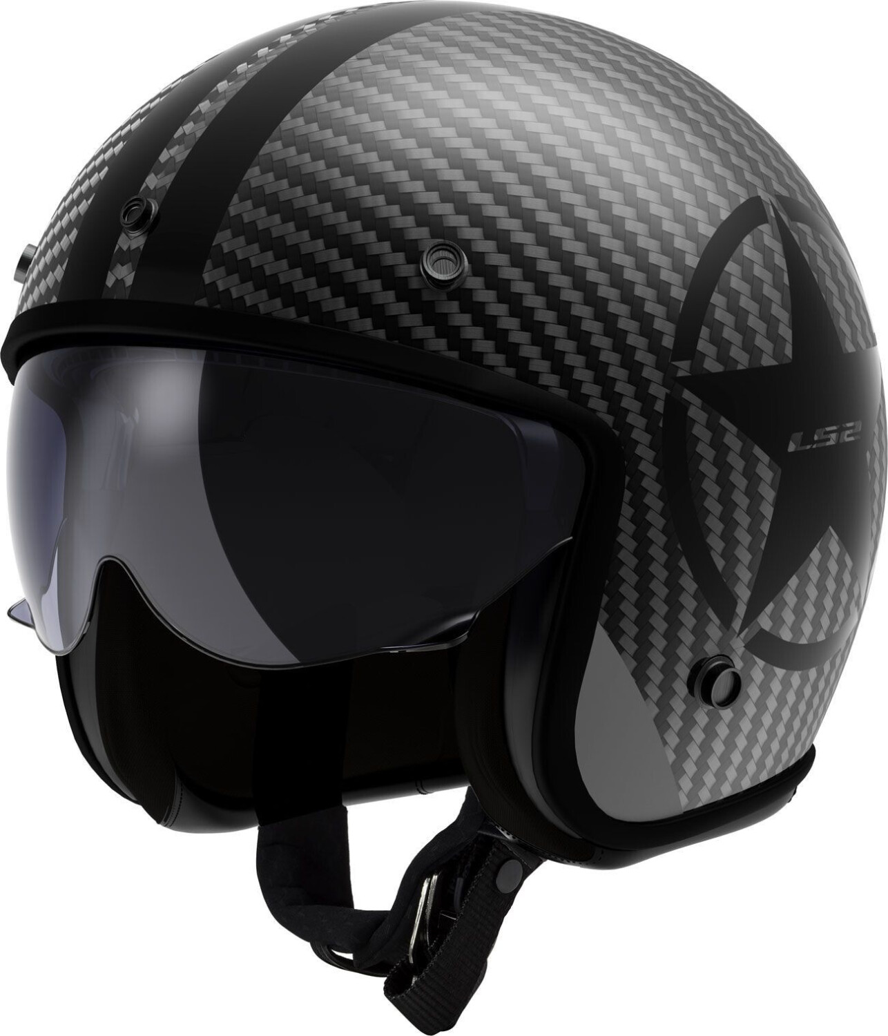 LS2 OF601 Bob II Carbon Star noir