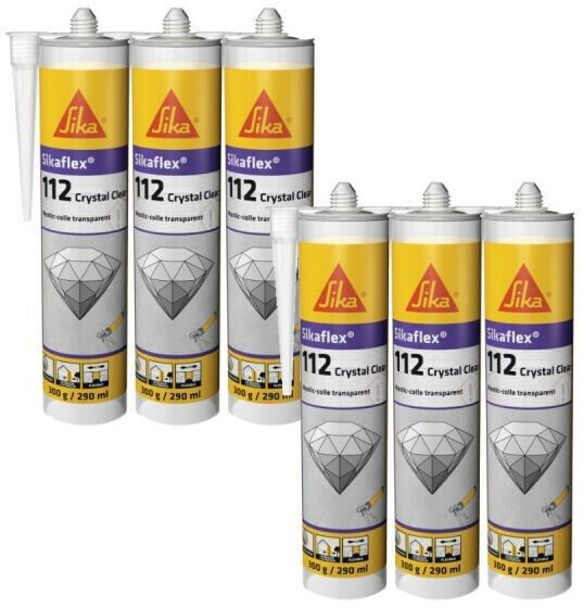 Sika Sikaflex-112 Crystal clear 6er-Set