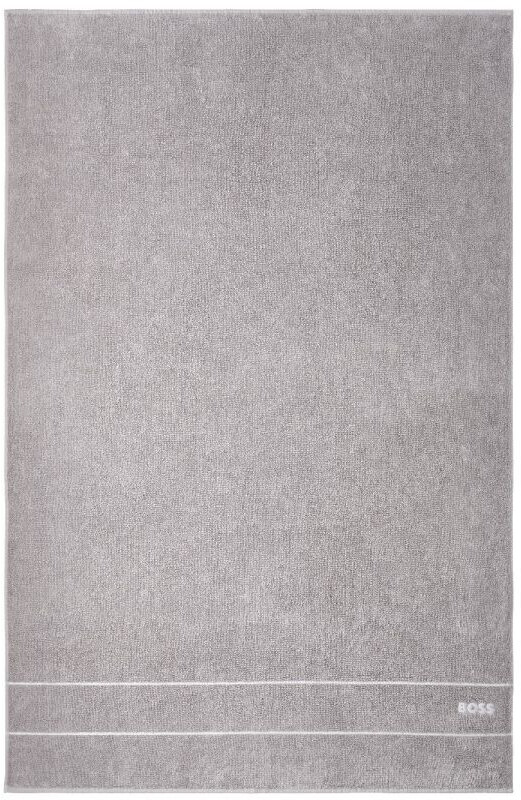 Hugo Boss Plain bath towel Concrete 100x150 cm