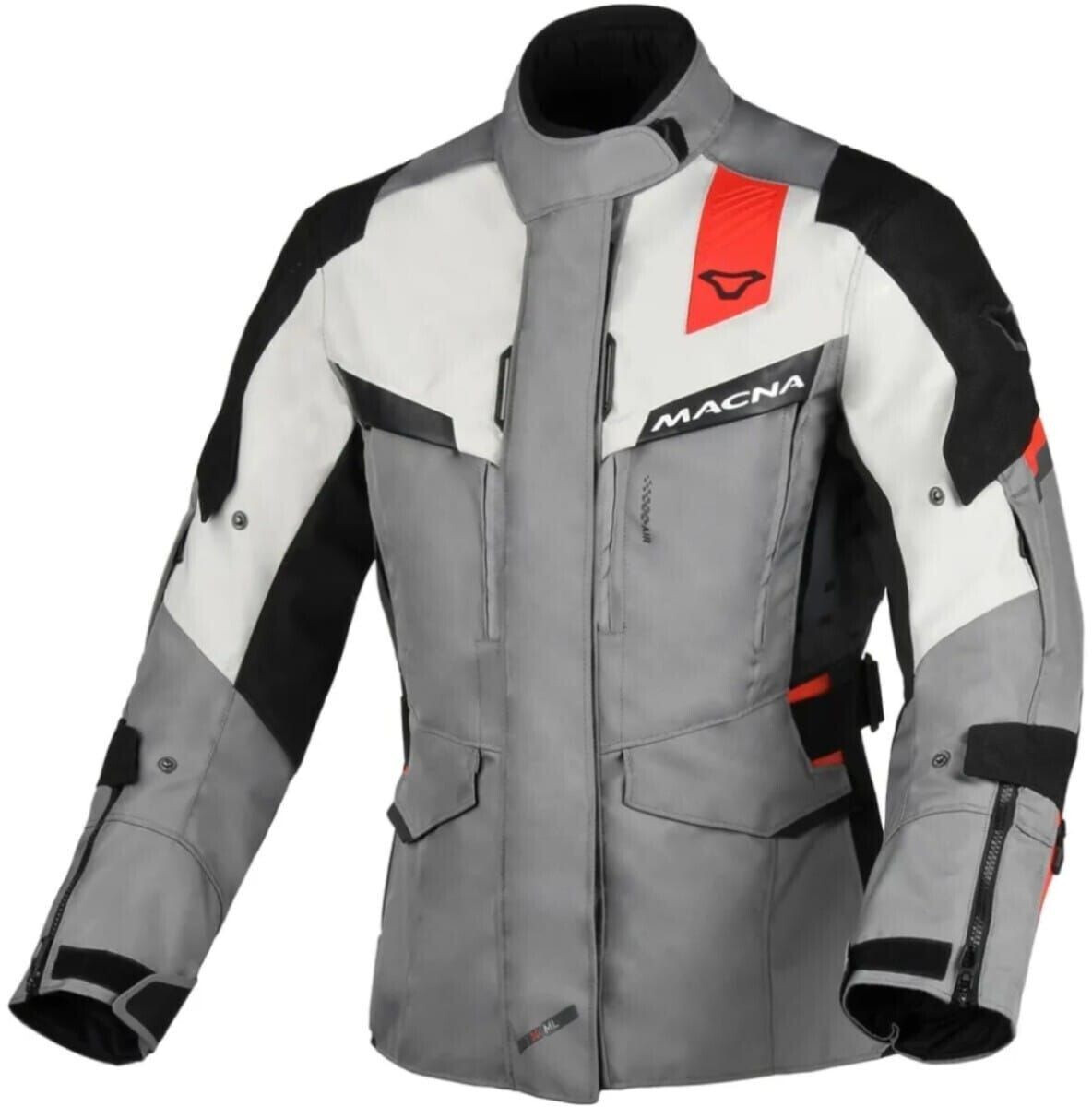 Macna Blouson Zastra gris/blanc/rouge