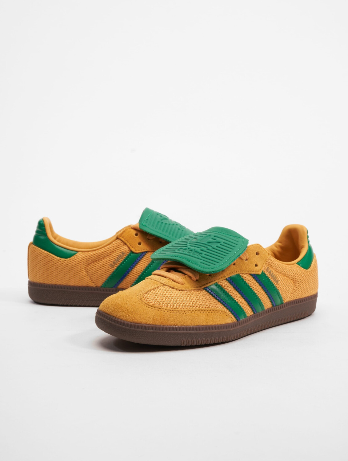 Adidas samba green and yellow suede online