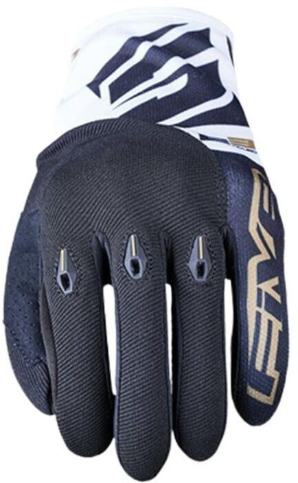 Five Gloves Gants E3 Evo noir/blanc/or