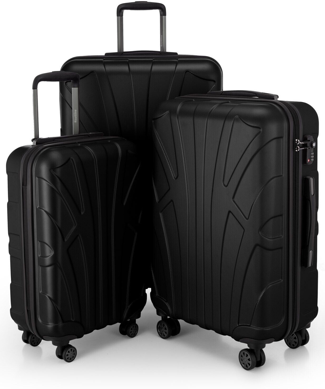 Suitline S1 3-pcs Trolley-Set black