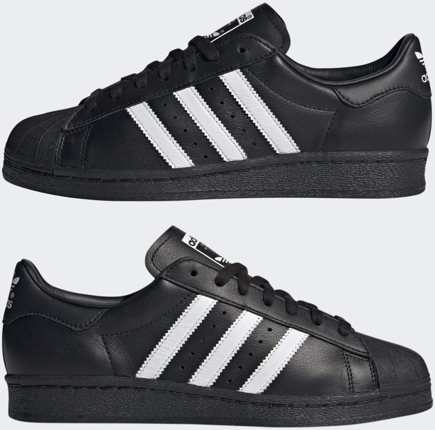 Adidas superstar ii black shark suede / white cheap