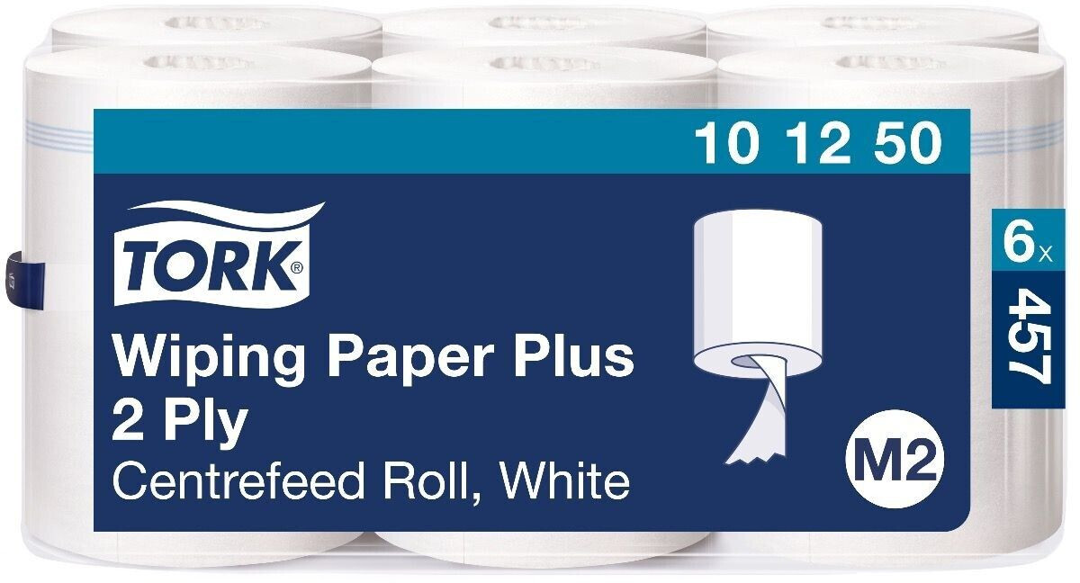 Tork 101250 M2 Advanced 420 Strong multi-purpose paper wipes 2-ply (6 x 160 m)