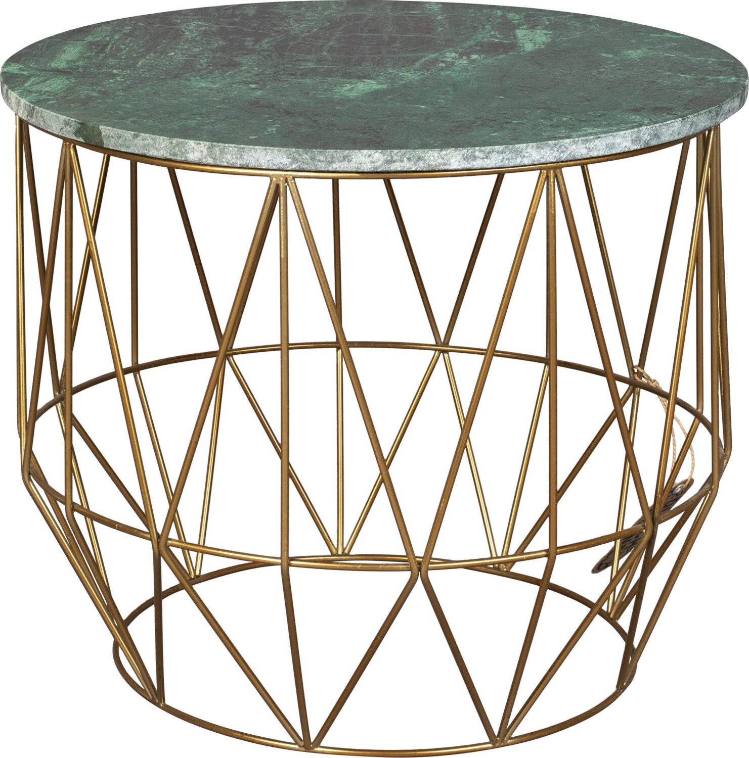 Dutchbone Coffee table + side table Boss Ø51x42 cm wood colored