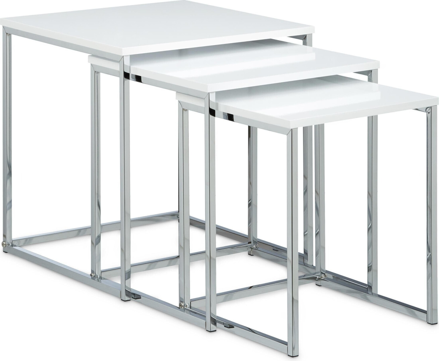 Relaxdays Coffee table + side table e 30x35x40 cm white