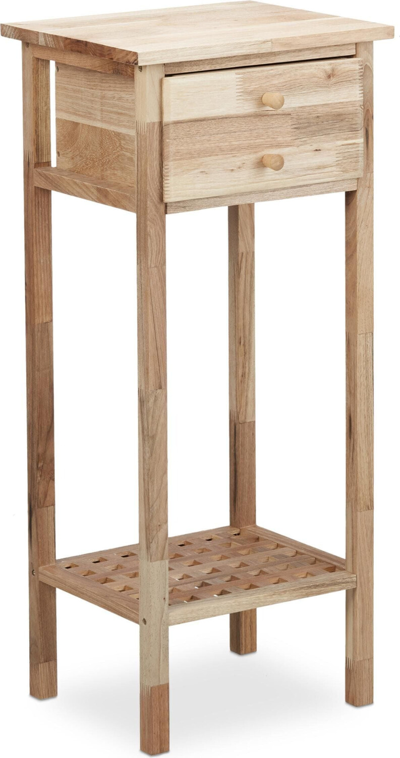 Relaxdays Coffee table + side table walnut 35x30x80 cm brown