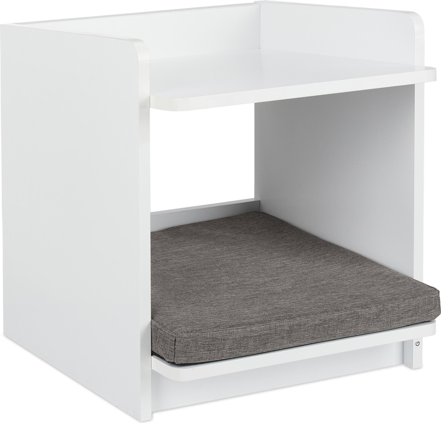 Relaxdays Coffee table + side table 40x44.5x45 cm beige-white