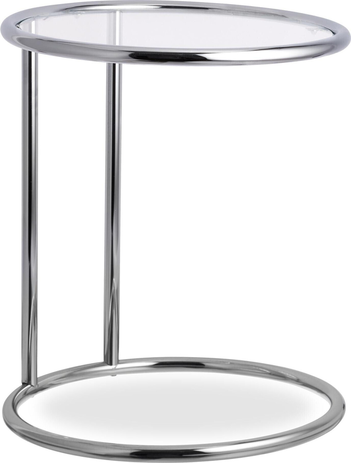 Relaxdays Coffee table + side table 44.5x44.5x53 cm silver-gray