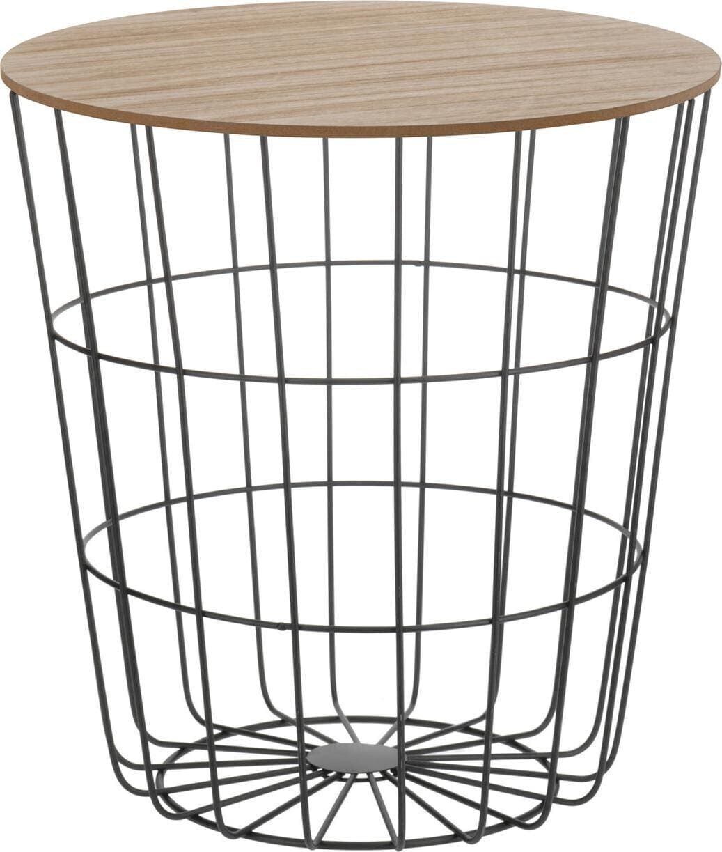 WOHAGA Wohaga coffee table + side table Ø39.5x41.5 cm wood colored