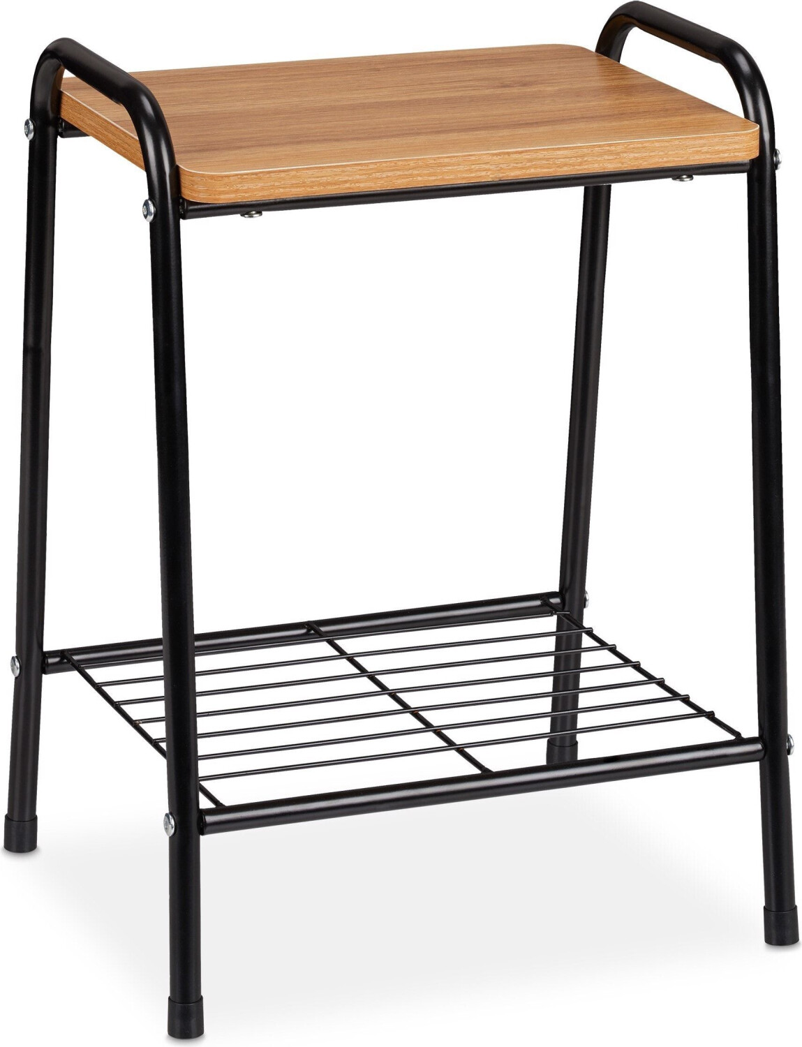 Relaxdays Coffee table + side table 35x29.5x48 cm black