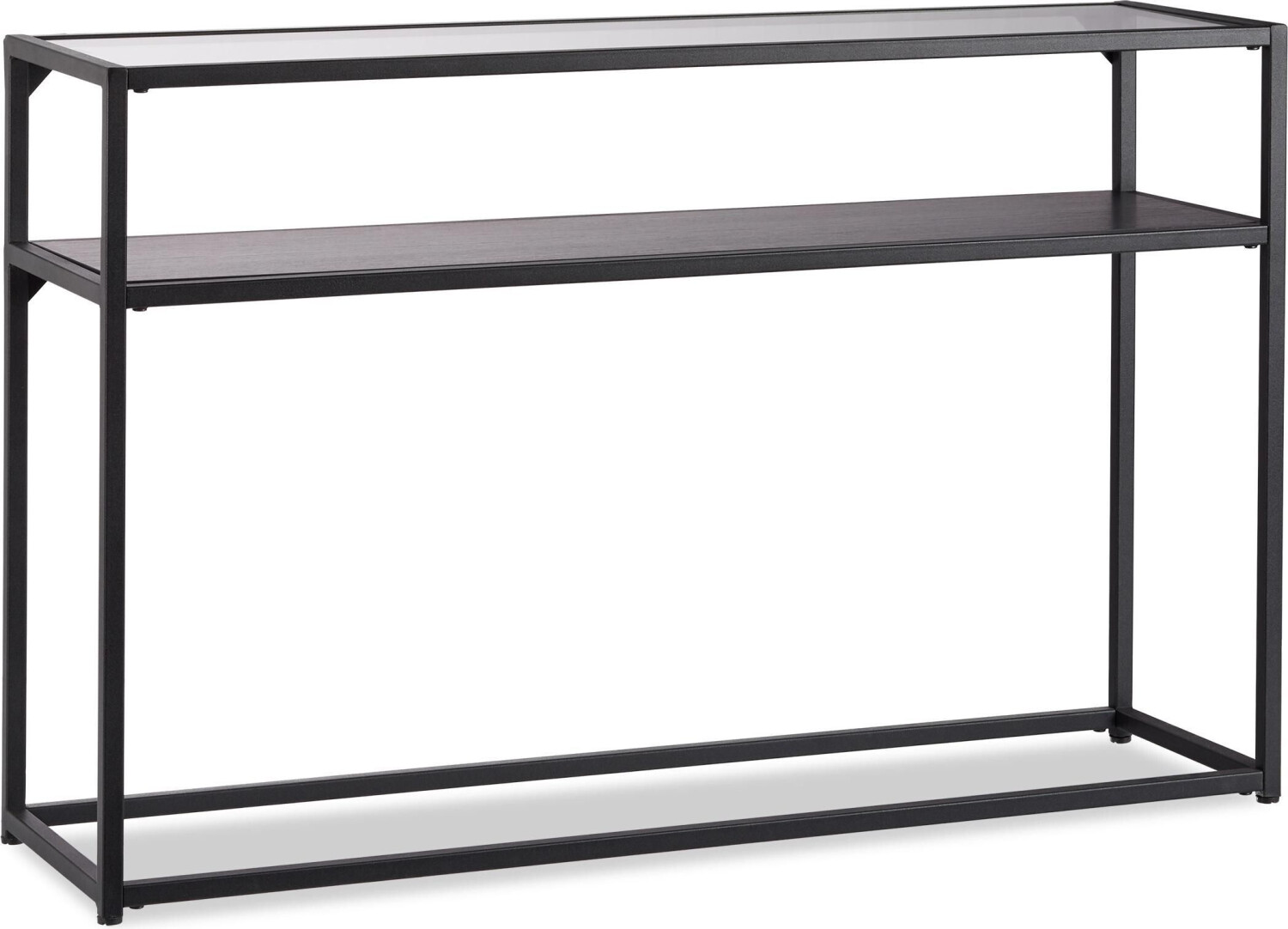 Relaxdays Coffee table + side table console table 110x30x70.5 cm black