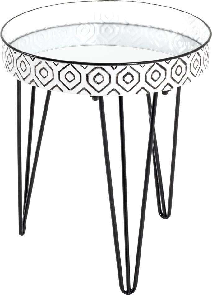 HAKU Coffee table + side table 39x39x46 cm black