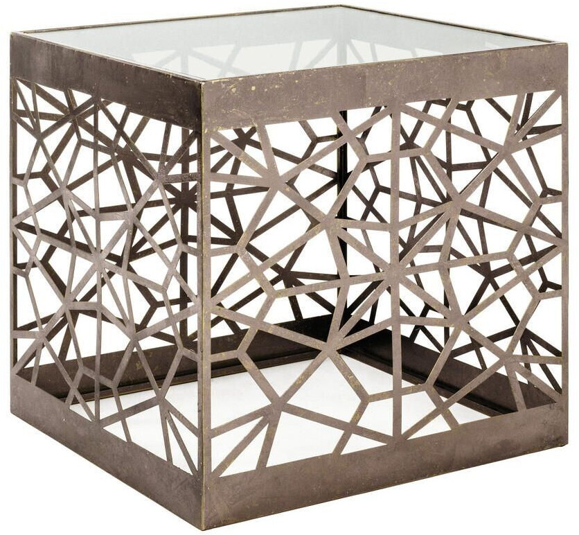 HAKU Coffee table + side table 50x50x50 cm wood colored