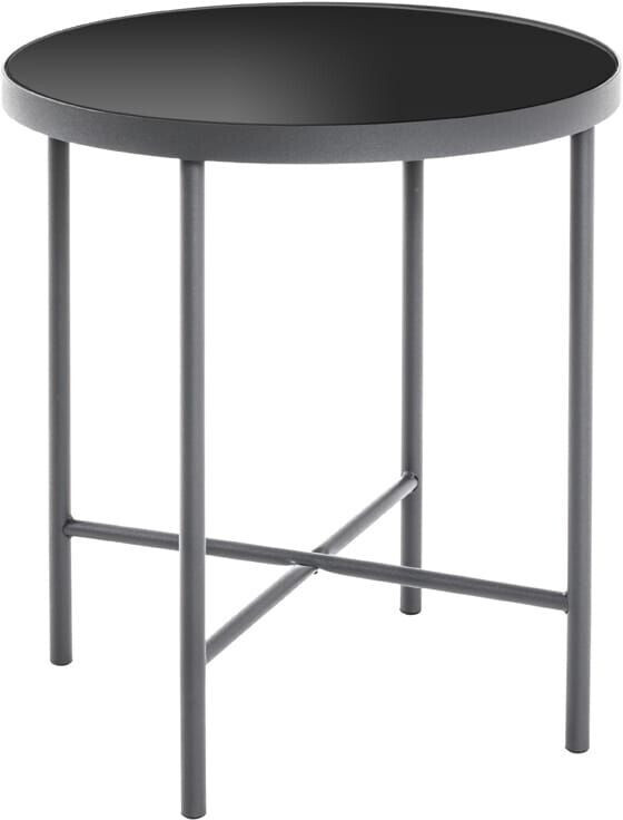 HAKU Coffee table + side table 40x40x47 cm black