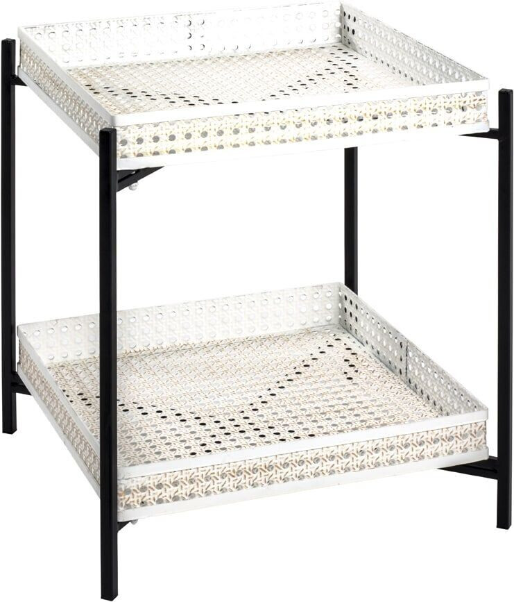 HAKU Coffee table + side table 42x42x50 cm wood colored