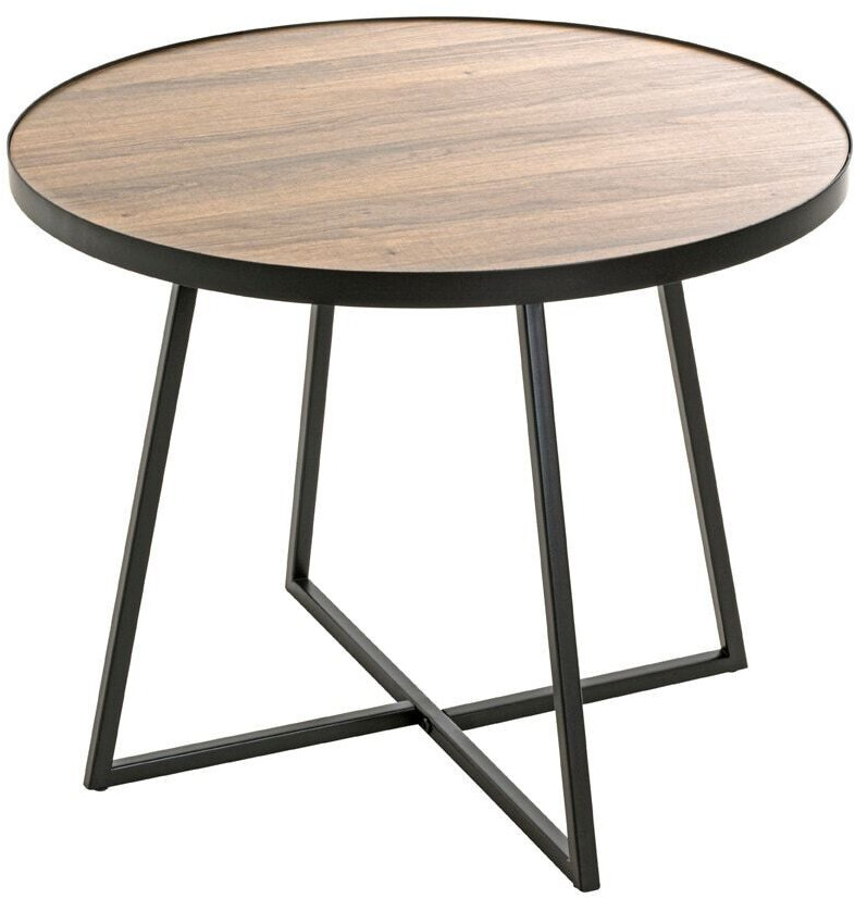 HAKU Coffee table + side table Ø60x48 cm brown