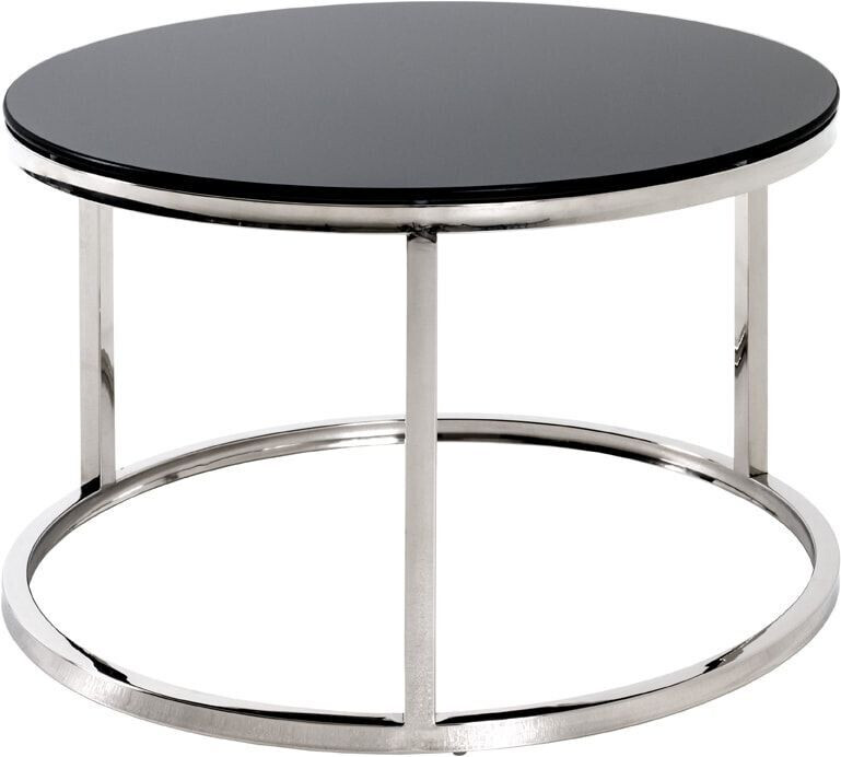 HAKU Coffee table + side table 60x36x60 cm black