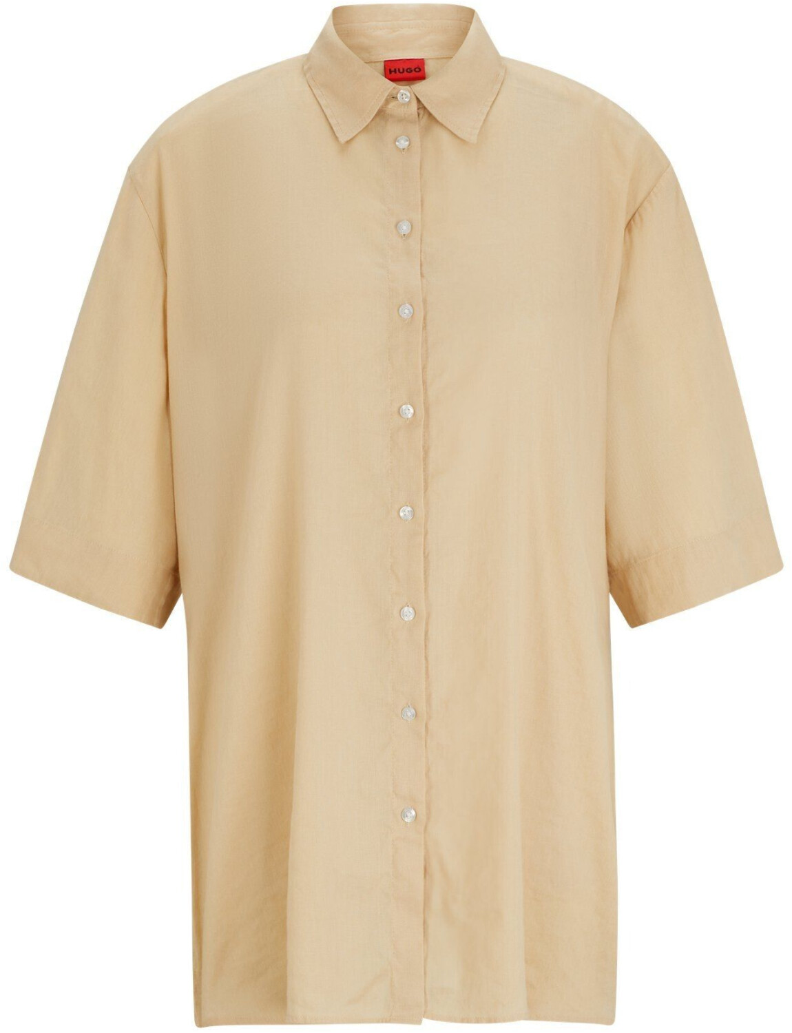 Hugo Boss Regular-fit blouse in stretch linen blend (50515276) beige