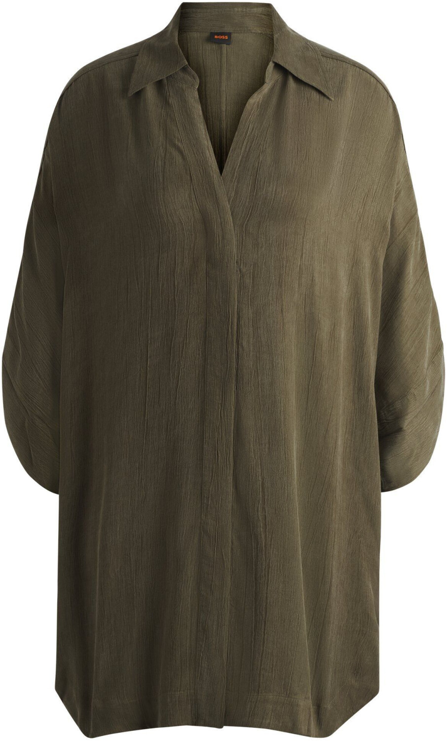 Hugo Boss Relaxed-fit blouse with concealed fastening (50518768) green
