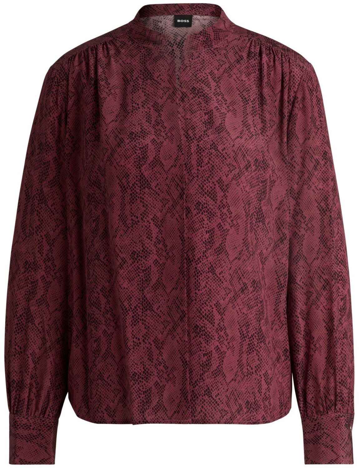 Hugo Boss Regular-fit silk blouse with snake print (50521215) red