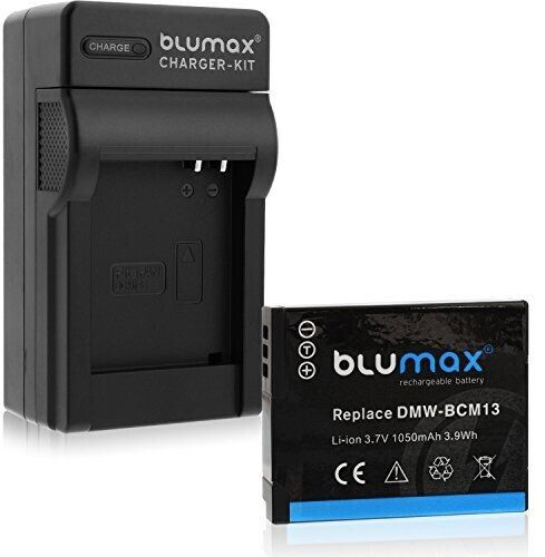 Kit 2 Batterie DMW-BCM13 Con Caricatore USB Per Panasonic Lumix FT7/TS7/FT5 – 1250mAh 3.6V