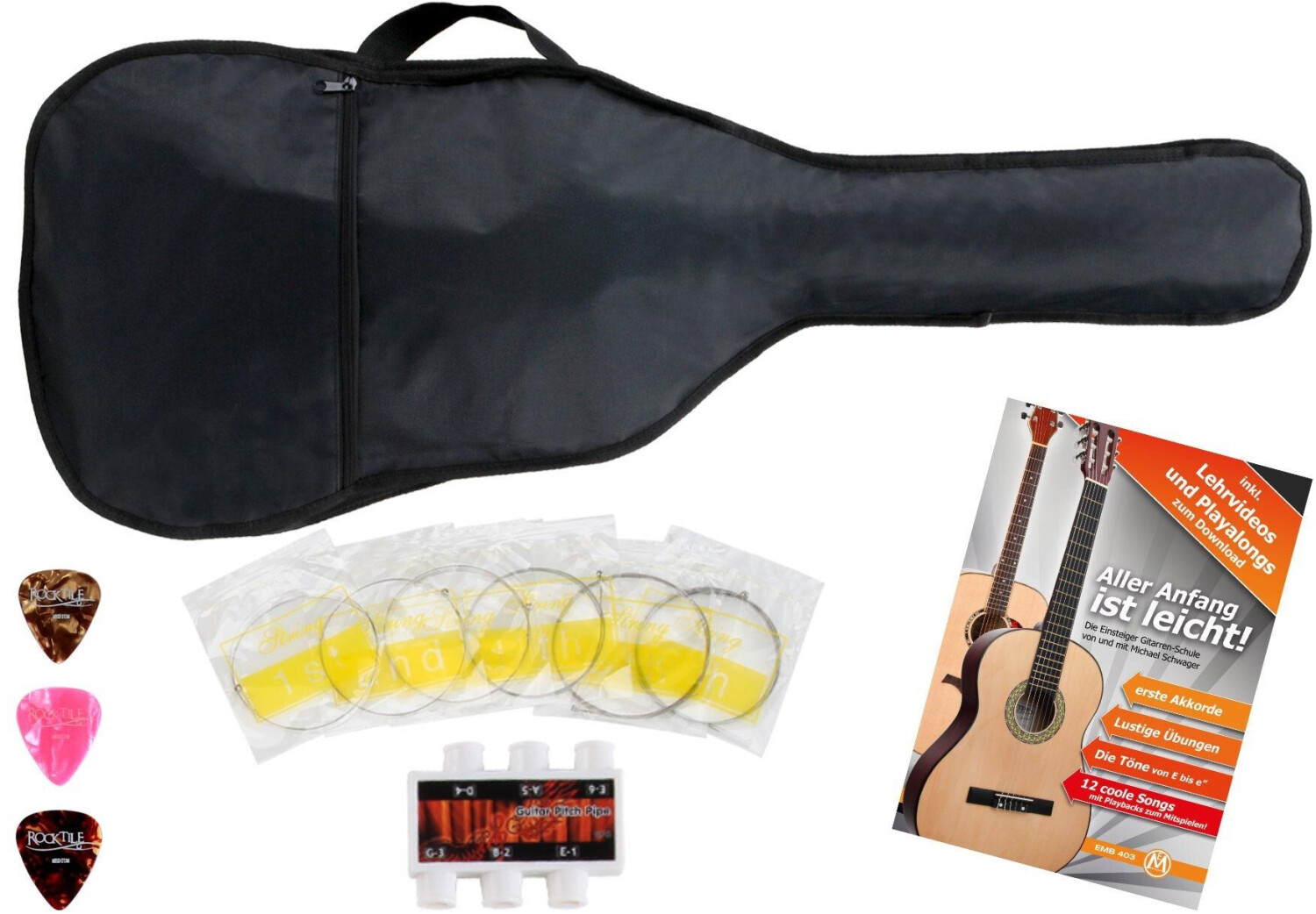 Classic Cantabile 5-part accesory set for western guitar (CCZBHAC5)