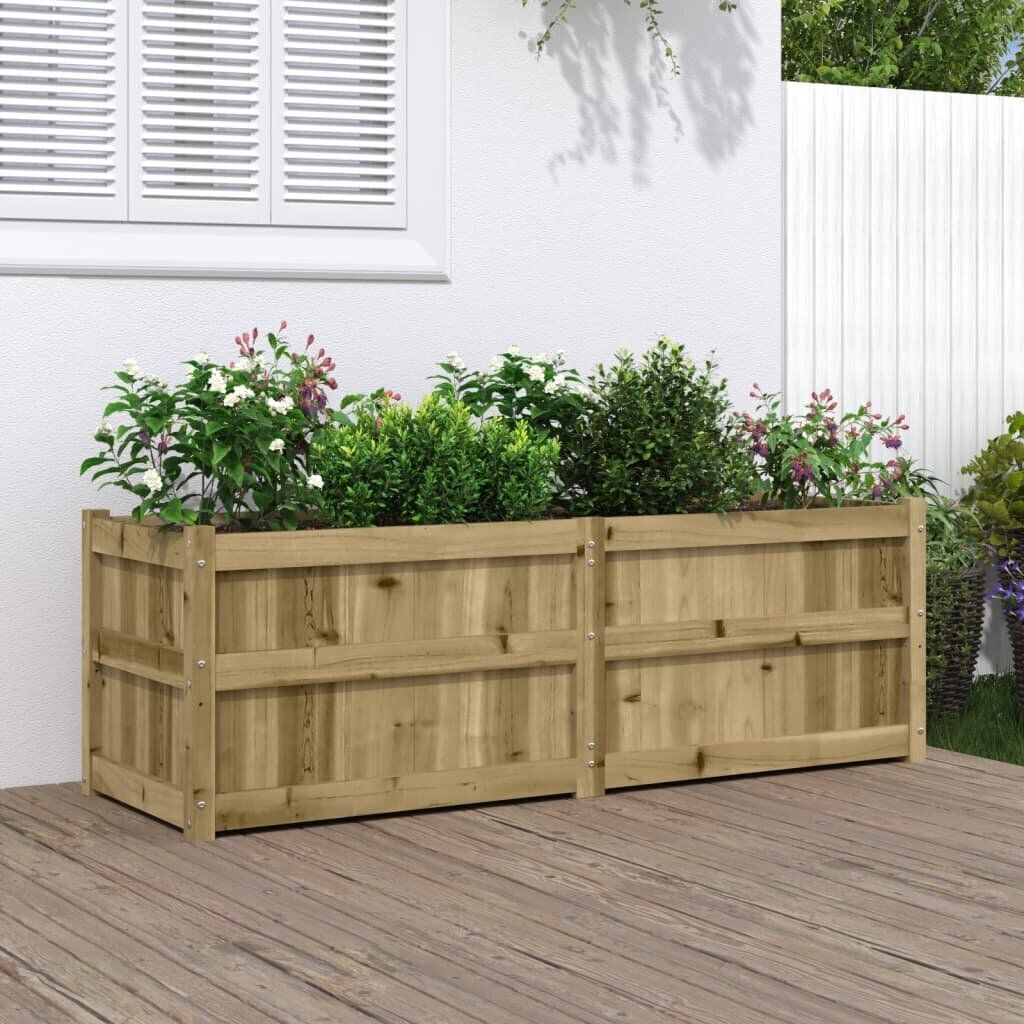 vidaXL Planter 150x50x50cm pine wood impregnated
