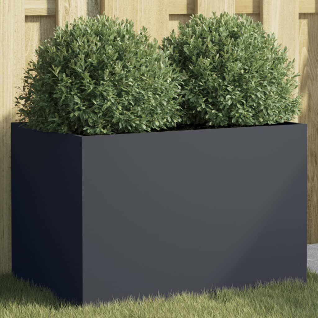 vidaXL Planter 62x40x39cm Cold-rolled steel anthracite