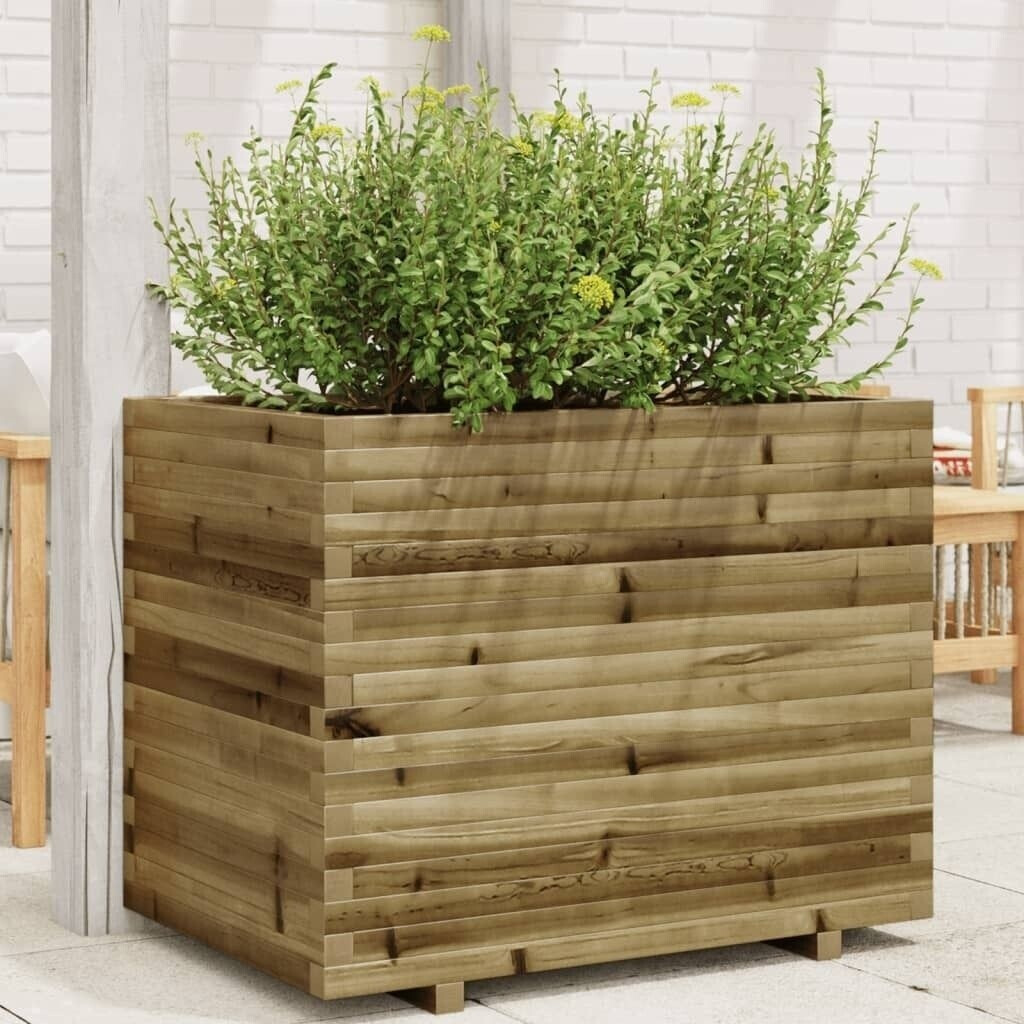 vidaXL Planter 90x60x72cm pine wood impregnated
