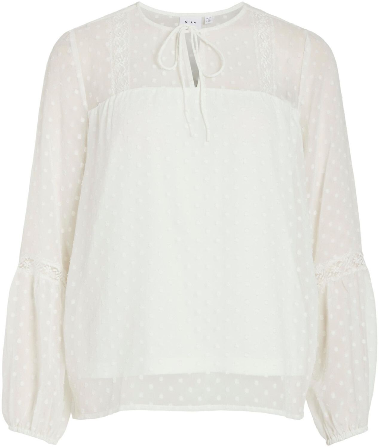 Vila Long Sleeved Blouse (14079577) snow white