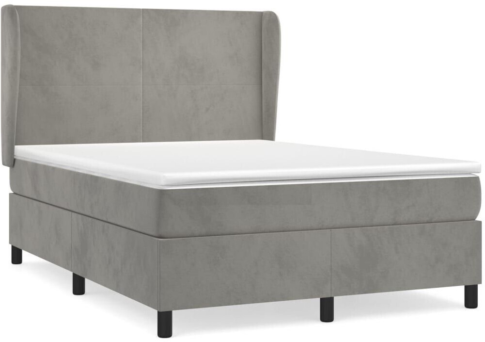 vidaXL Cadre de Lit Velours 140 x 190 cm (3129087)