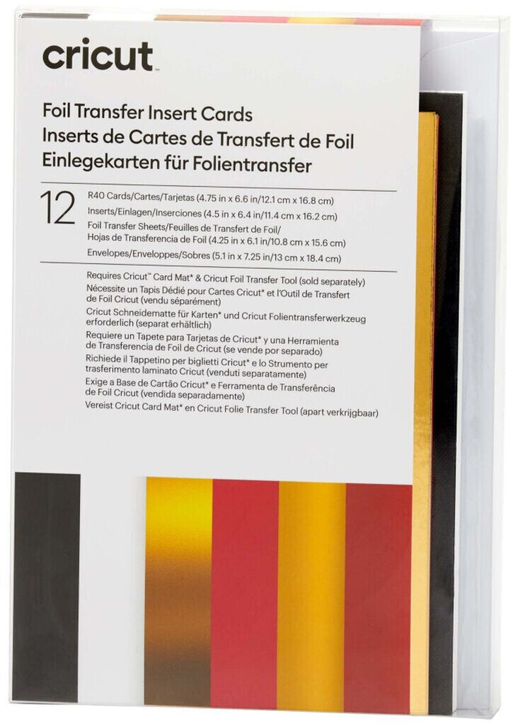 Cricut Insert Cards FOIL Royal Flush R40 Kartenset Weiß Schwarz Rot (2009480)